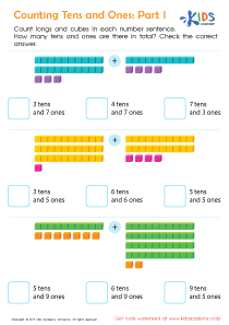 Trading Ones for Tens Worksheet: Free Printable PDF for Kids
